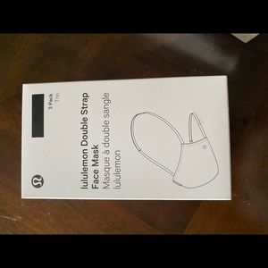Lululemon adjustable strap mask- 3 pack black/black camo/black